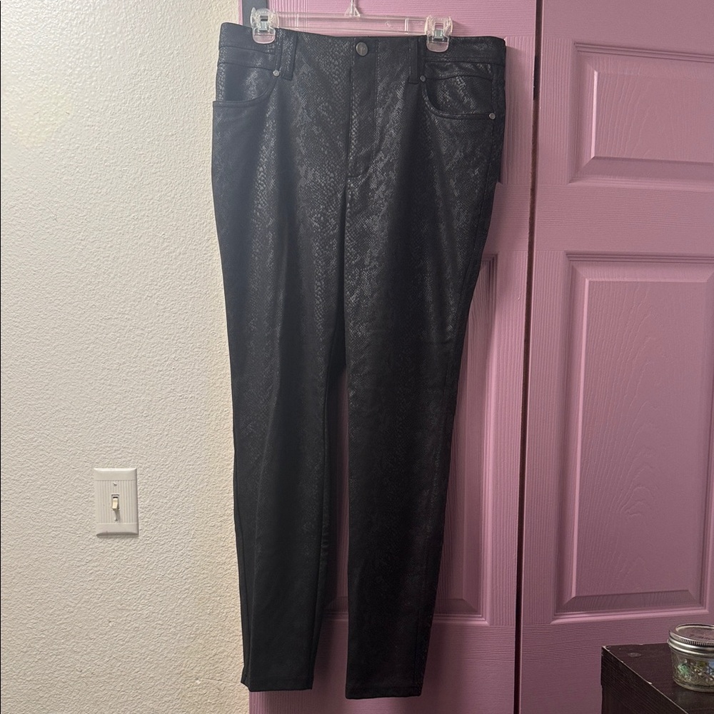 Black Textured Pants size Large
